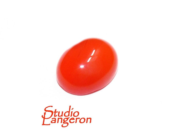 SALE!  Natural Carnelian, cabochon, size 8x10x4.5mm, Natural Carnelian, Natural Gemstone, Jewelry making - 1 piece