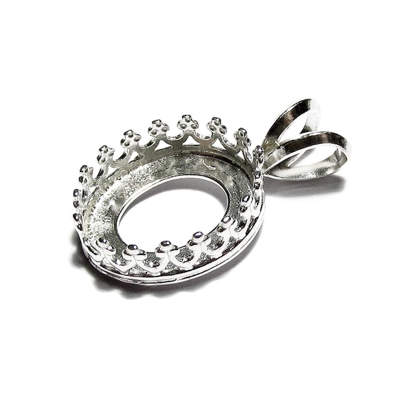 Sterling silver blank pendants hotsell