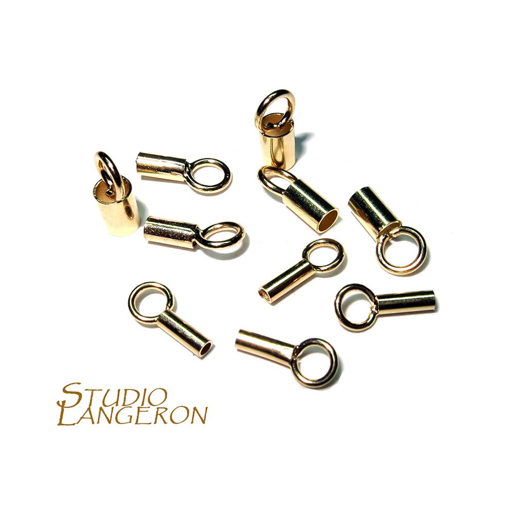 14K solid gold Tube End Caps size 1.0 1.6 2.1 2.6 3.2 mm Etsy