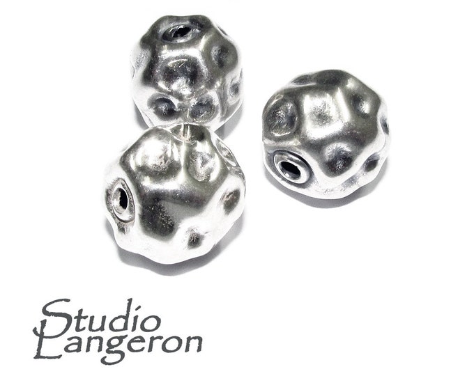 925 sterling silver handmade beads BB53, handmade, silver beads, Jewelry making, handmade beads, decorative beads, Original beads - 1 piece