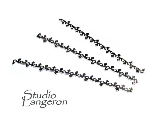 999 Fine silver Casted Bezel wire size 6.5x0.5 cm (2.4 inch), Gallery wire, Setting silver, Gallery pattern, Jewelry making, Wire - 1 piece