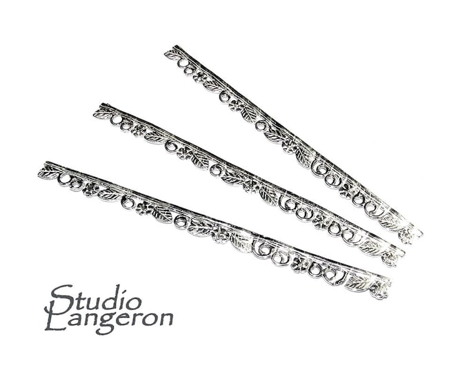 999 Fine silver Casted Bezel wire size 6.5x0.45 cm (2.6 inch), Gallery wire, Setting silver, Gallery pattern, Wire, Jewelry making - 1 piece