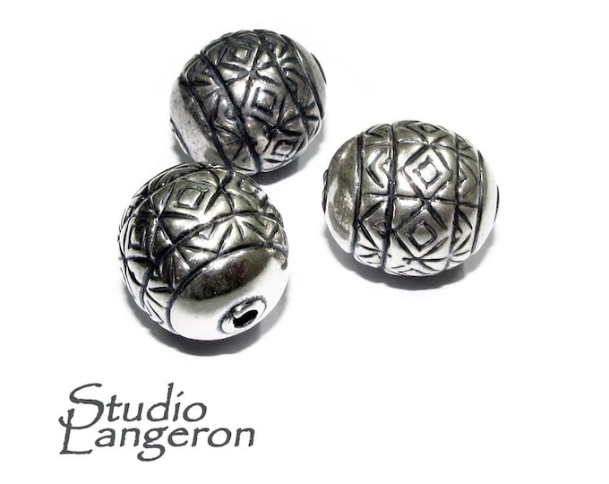 925 sterling silver handmade beads BB69, handmade, silver beads, Jewelry making, handmade beads, decorative beads, Original beads - 1 piece