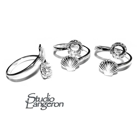 Sterling silver ring shop bases for jewelry making