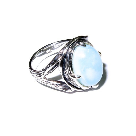 Anello in argento sterling con opale etiope