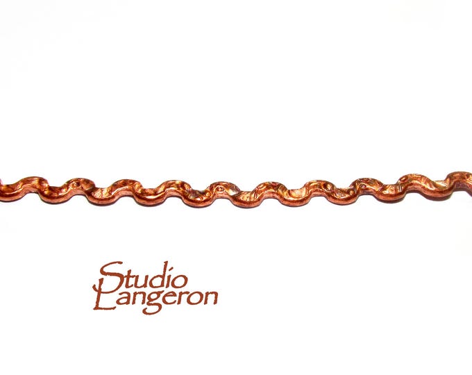 Natural Copper Bezel wire, Gallery wire, Gallery ribbon, Gallery pattern, Natural Copper, Wire, Copper wire, Findings  - 4 inch (10 cm)
