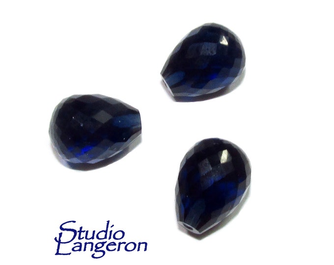 Natural Kyanite Teardrop faceted Beads size 14x10 mm, Kyanite Gemstone, Jewelry making, Natural Gemstone Teardrop beads - 1 piece