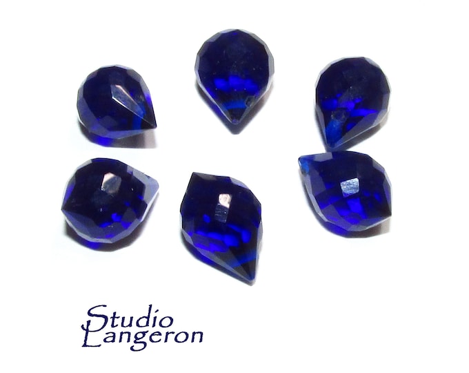 Natural Kyanite Teardrop faceted Beads size 10x7 mm, Kyanite Gemstone, Jewelry making, Natural Gemstone Teardrop beads - 1 piece