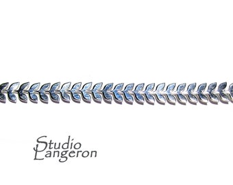 Alambre de galería de plata Argentium 935, alambre de bisel, cinta de galería, patrón de galería, plata esterlina, alambre, alambre de plata, plata - 4 pulgadas (10 cm)