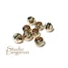 14K solid yellow gold diamond cut beads size 2.5, 3.0 mm, round gold beads, solid gold, gold beads, 14K gold beads, diamond cut - 1 piece