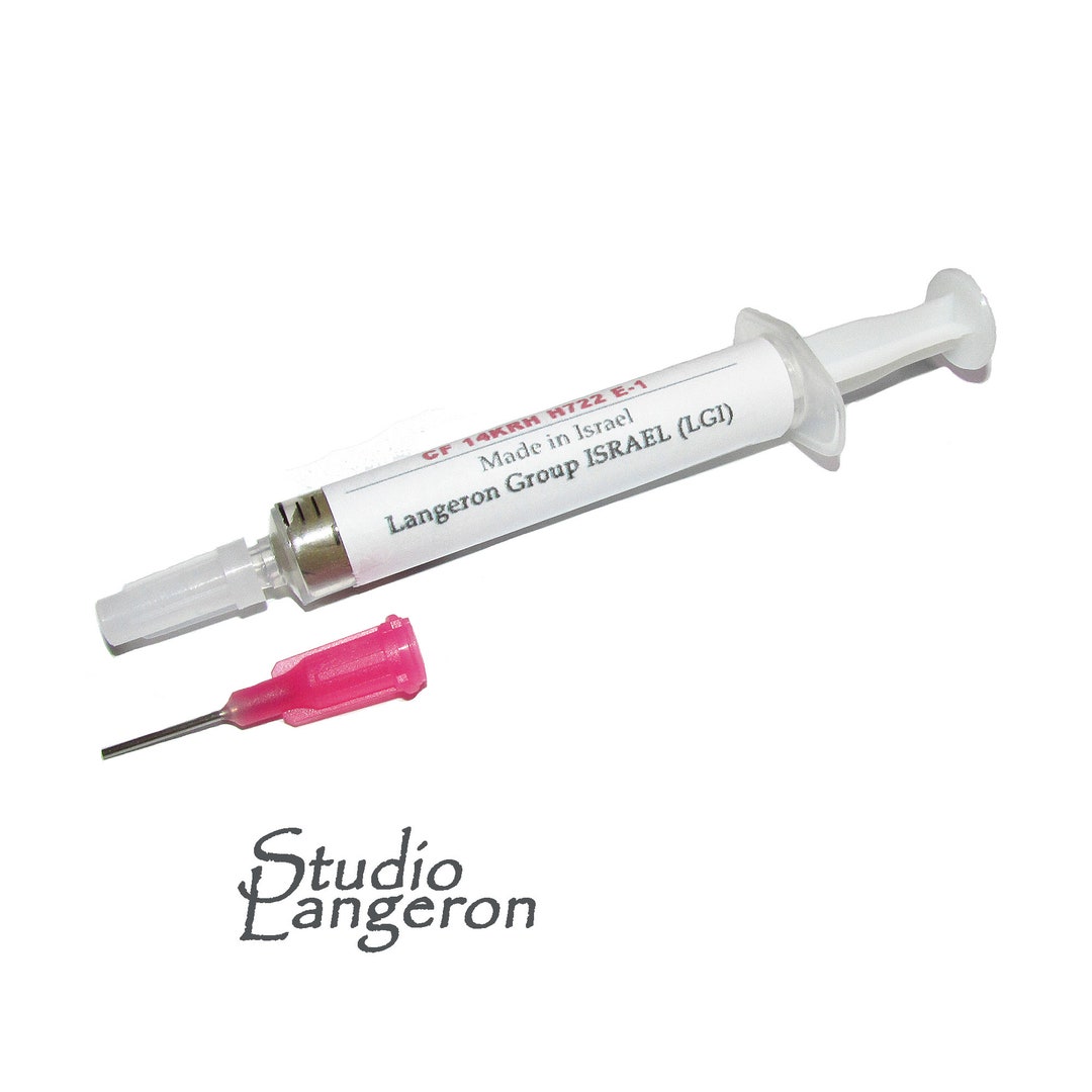 Solder Paste for 14K Rose Gold, Easy, 2 Grams, Solder Syringe Rose Gold