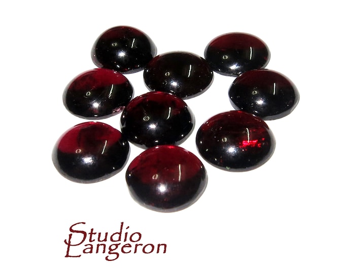 10 mm Garnet Round Cabochon Natural Gemstone Calibrated Size, Garnet Gemstone, Natural gemstone, Garnet cabochon, Jewelry making - 1 piece
