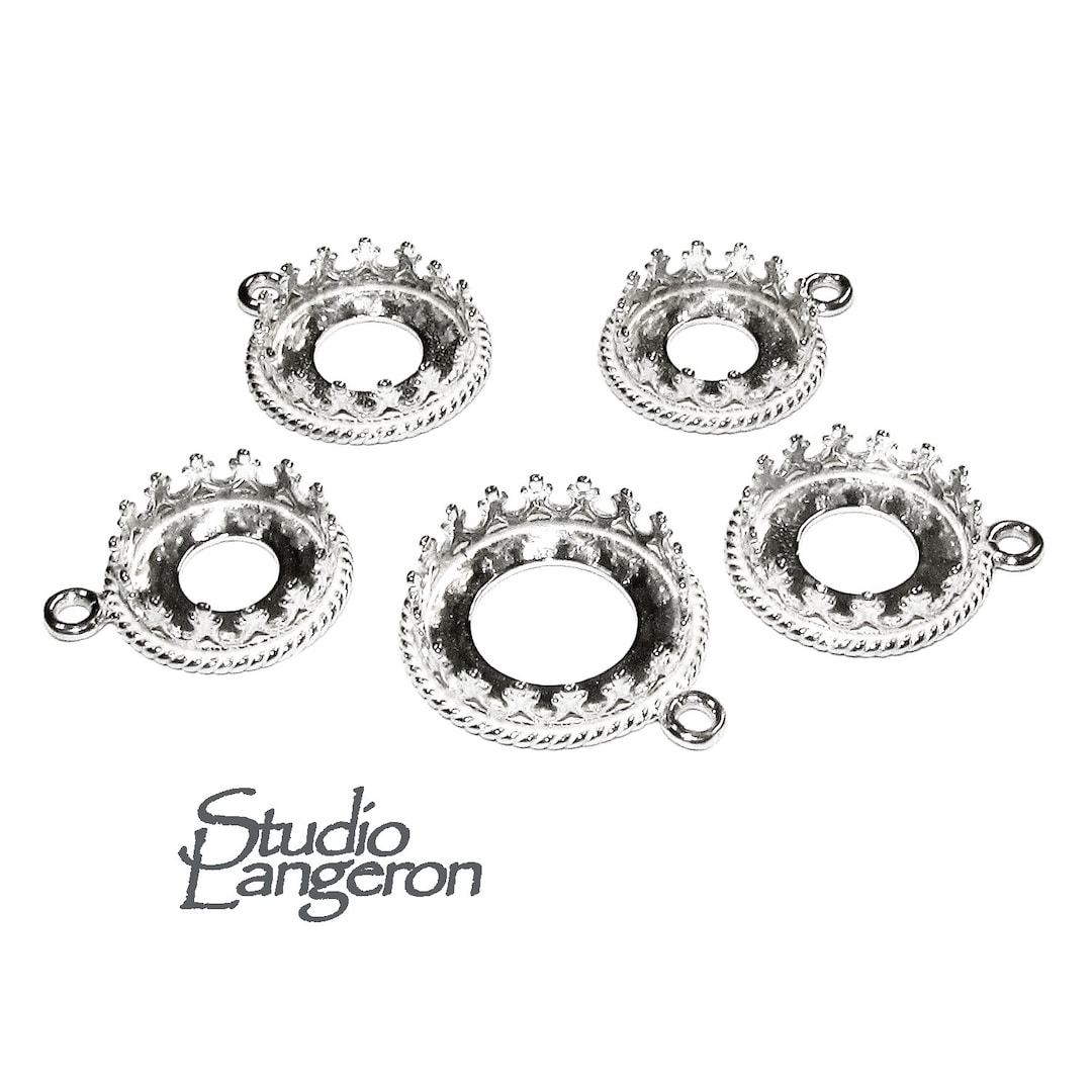 925 Sterling Silver Blank Pendant With Bezel Cup 10, 12, 14 Mm, Pendant
