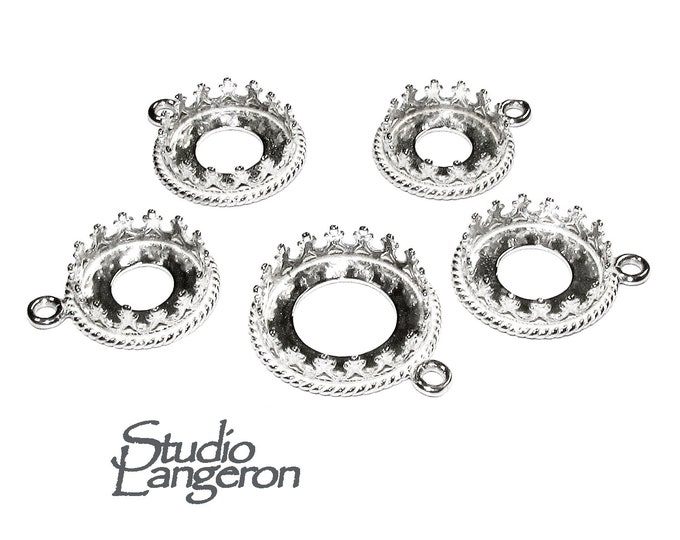 925 sterling silver blank pendant with bezel cup 10, 12, 14 mm, pendant silver, base pendant, bezel cup, setting, Jewelry making - 1 piece