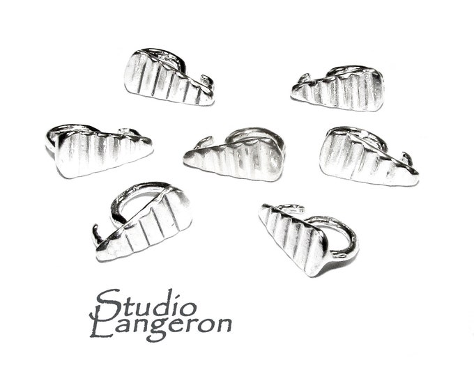 925 Sterling silver decorative Pendant Bails, sterling silver Bail, Jewelry making, Bail finding, bail for pendant, silver - 1 piece