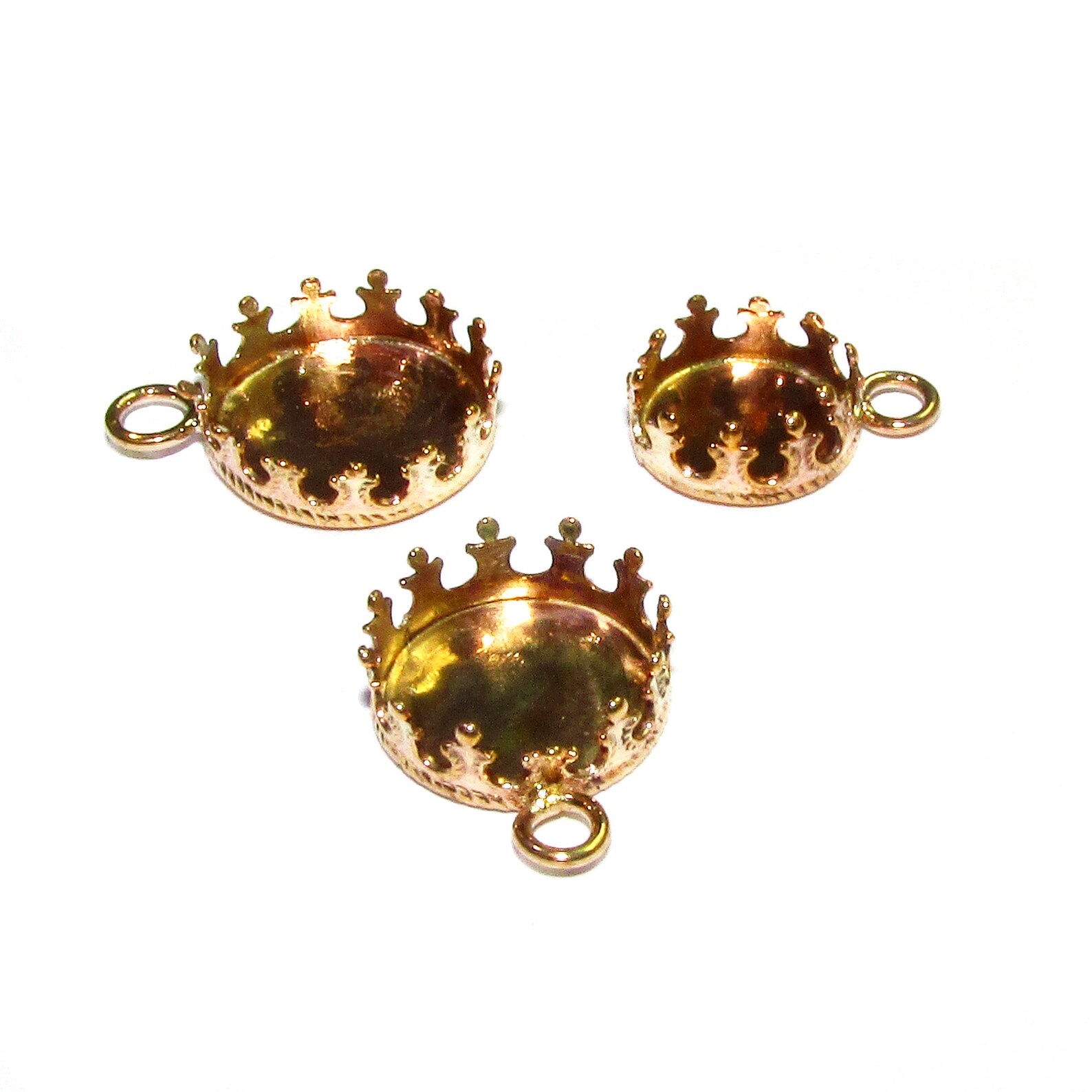 14K Yellow gold filled Round Bezel Cup size 8.030.0 mm Bezel Etsy