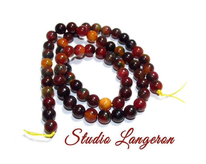 SALE!  Natural Persian jade Beads round 6mm 1 strand 38cm long (About 62 beads), Natural jade, Jewelry making - 1 strand