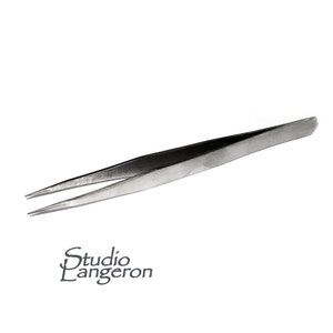 Fine tip tweezers, anti-magnetic, Tweezers, Tweezers with straight tips, Tweezers anti-magnetic - 1 piece