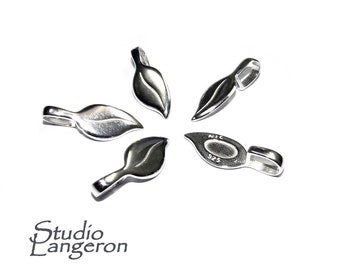 1 pc 925 Sterling silver large Glue-on Flat Pad Pendant Bails, sterling silver Bail, Bail finding, Glue-on bail, Jewelry making