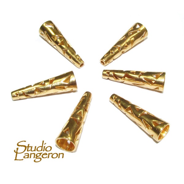 Large Filigree Bead Cone Etsy