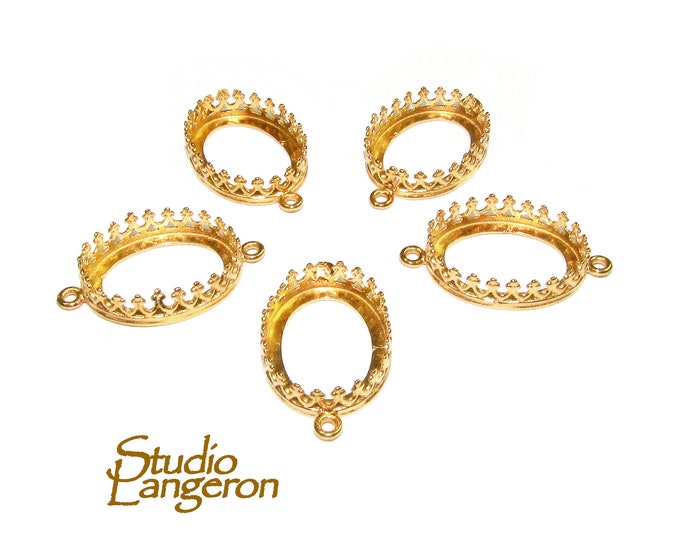 12x16 mm size 14K Yellow gold filled Oval Bezel Cup, Bezel cup, Setting, Gold Filled bezel cup, Jewelry making, Gold Filled - 1 piece