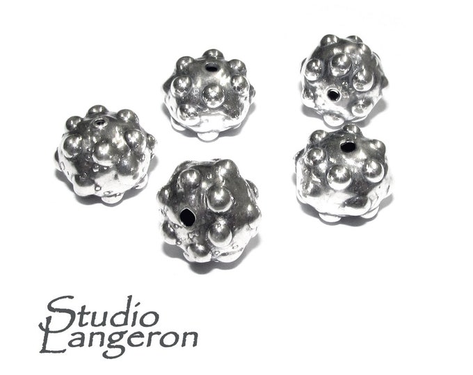 925 sterling silver handmade beads BB81, silver beads, Jewelry making, handmade beads, decorative bead, Original bead, Large beads - 1 piece