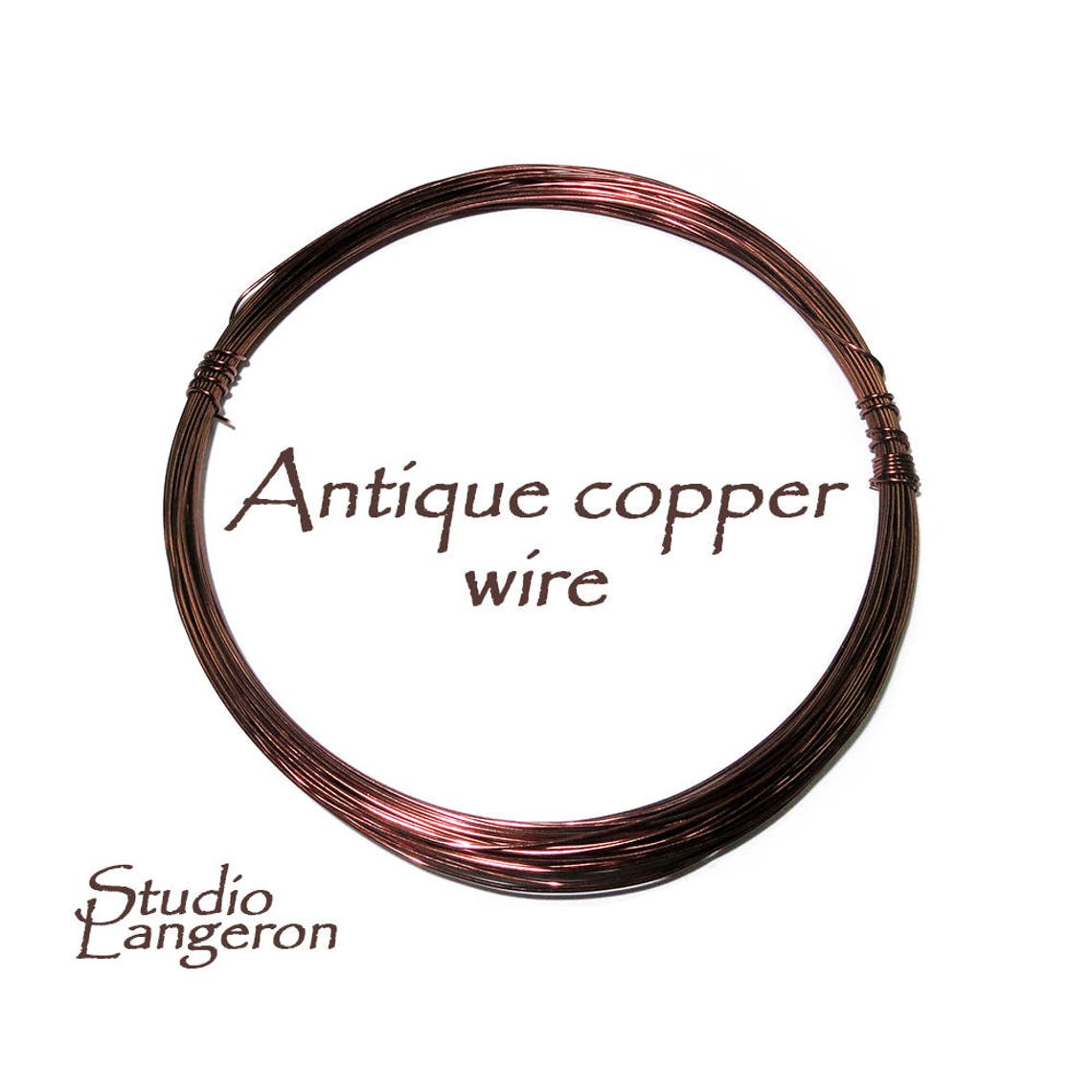 Antique Copper Jewelry Wire Halfhard Thickness 28 26 24 Etsy