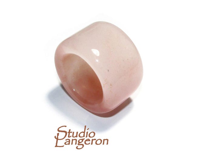 Natural Golden Silk Jade band Ring size 12, Rose Jade stone ring, Band Ring, Natural Gemstone ring, Unisex rings, Solid gemstone