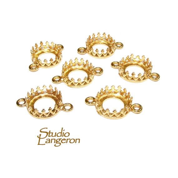 Mm Size 14K Yellow Gold Filled Round Bezel Cup, Bezel Cup