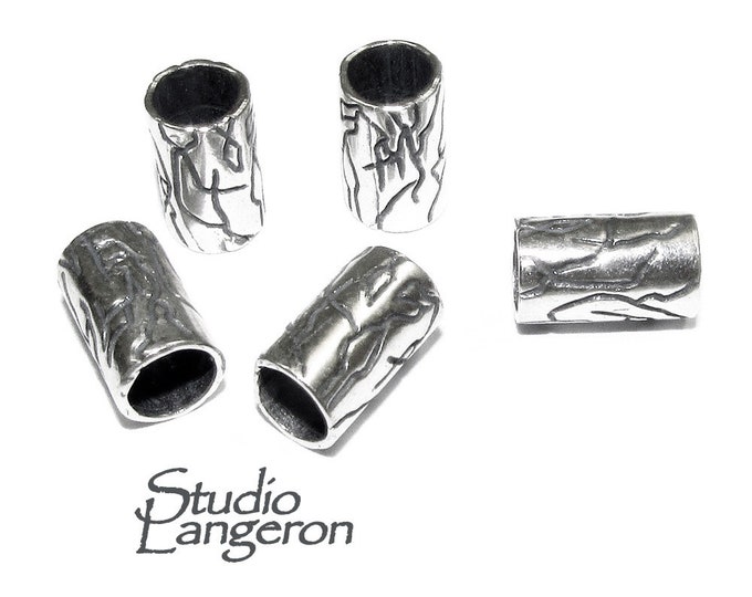 925 Sterling silver Bead Tubes size 9.3x4.4 mm, tube beads, Jewelry making, tube bracelet, tube, tube necklace, silver tube - 1 piece