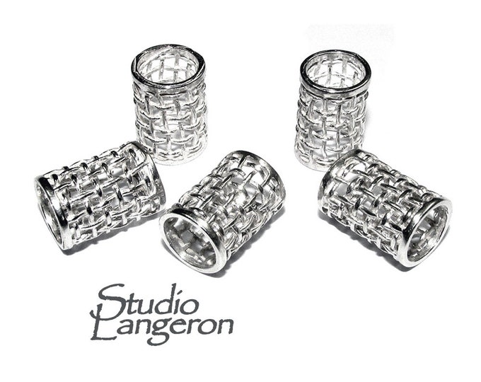 925 Sterling silver Bead Tubes size 11.5x6.3 mm, tube beads, tube, Jewelry making, tube findings, tube necklace, silver tube - 1 piece