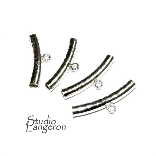 14K Gold Filled Small Tube Pendant Bail With Ring Tube Etsy