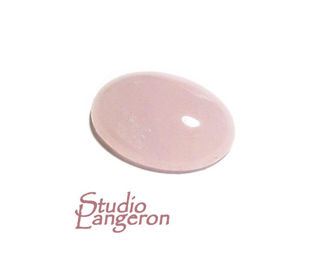 SALE!  Natural Rose Quartz, cabochon, size 16x12x4.8mm, Natural Rose Quartz, Natural Gemstone, Jewelry making - 1 piece