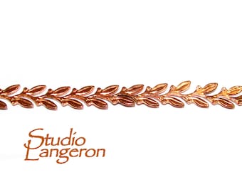 Natural Copper Bezel wire, Gallery wire, Gallery ribbon, Gallery pattern, Jewelry making, Setting, Copper wire, Findings  - 4 inch (10 cm)
