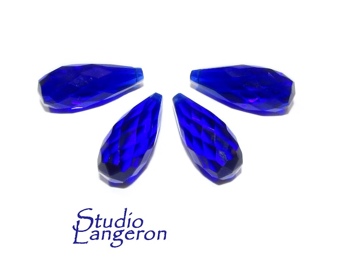 Natural Tanzanite Teardrop faceted Beads size 20x8 mm, Tanzanite Gemstone, Jewelry making, Natural Gemstone Teardrop beads - 1 piece