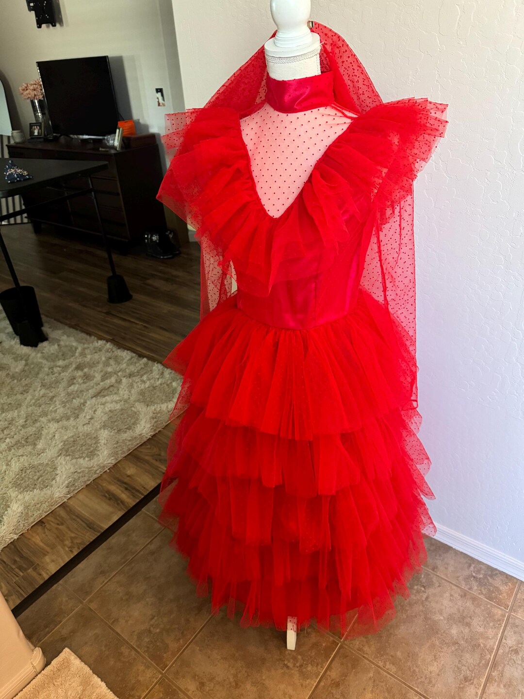 Red Wedding Dress Inspired by Lydia Deets and Beetlejuice
