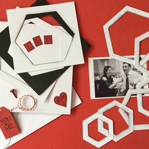 Make your own Valentines Day Card, romantic card for husband, masculine valentines card, DIY Valentine image 1