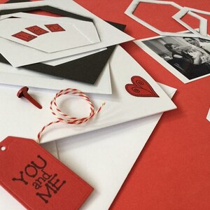 Make your own Valentines Day Card, romantic card for husband, masculine valentines card, DIY Valentine image 8