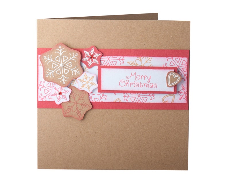 Snowflake Handmade Christmas Card Kit DIY Holiday Cards Etsy UK