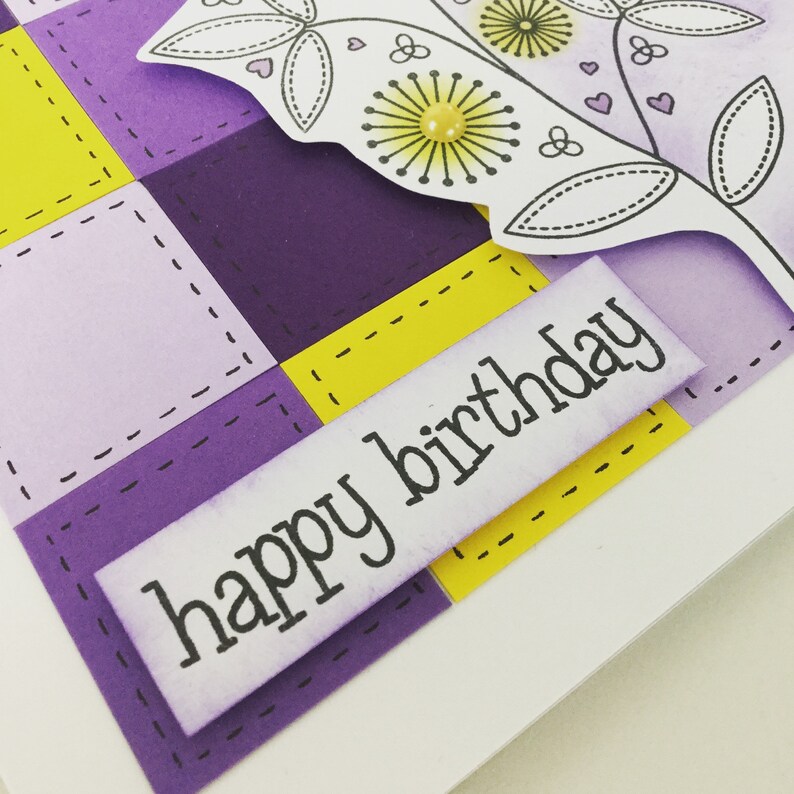 Patchwork Flower Card Making Kit Dbyd Club Kit of the Month Etsy