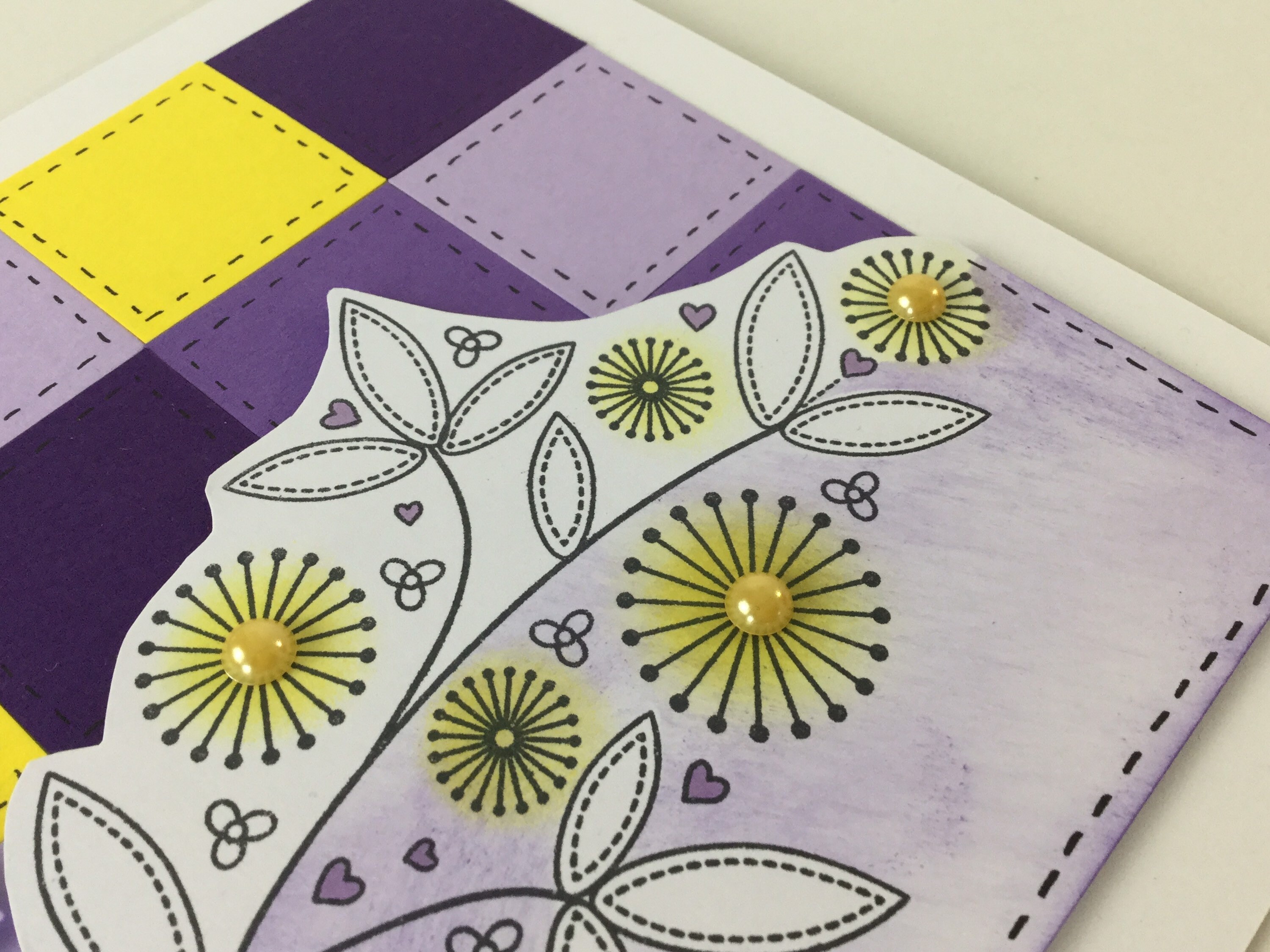 Patchwork Flower Card Making Kit Dbyd Club Kit of the Month Etsy