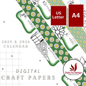 Calendrier de bureau 2025 et 2026, kit de bricolage, projet créatif amusant en papier