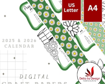 Desk Calendar 2026, DIY Kit, fun paper craft project