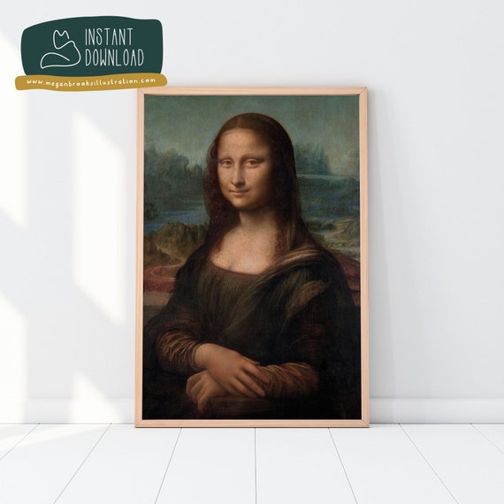 Printable Mona Lisa Mona Lisa Download Mona Lisa Instant - Etsy