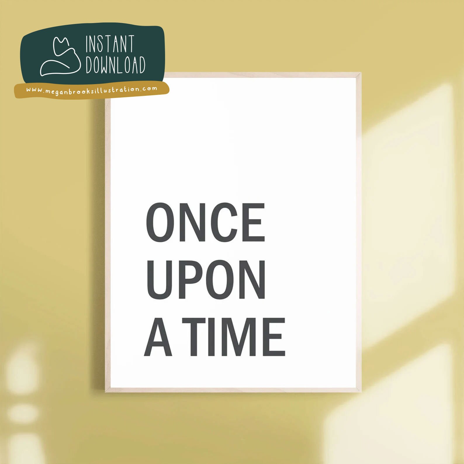 Once Upon a Time Decor Story Art PRINTABLE DECOR Printable - Etsy