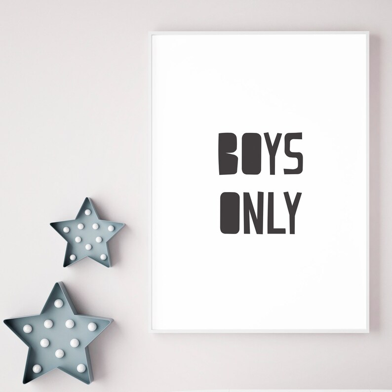 Boys only sign boys only printable PRINTABLE SIGN boys only | Etsy