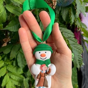 The snowman Christmas tree ornament