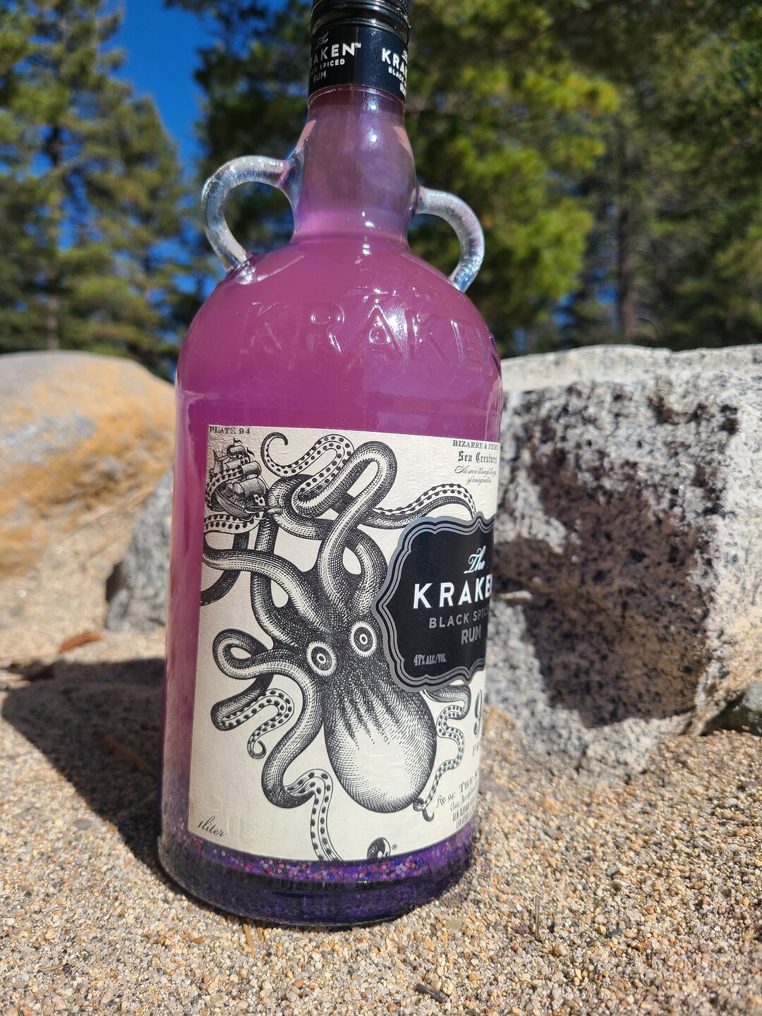 Kraken Bottle Gift Etsy