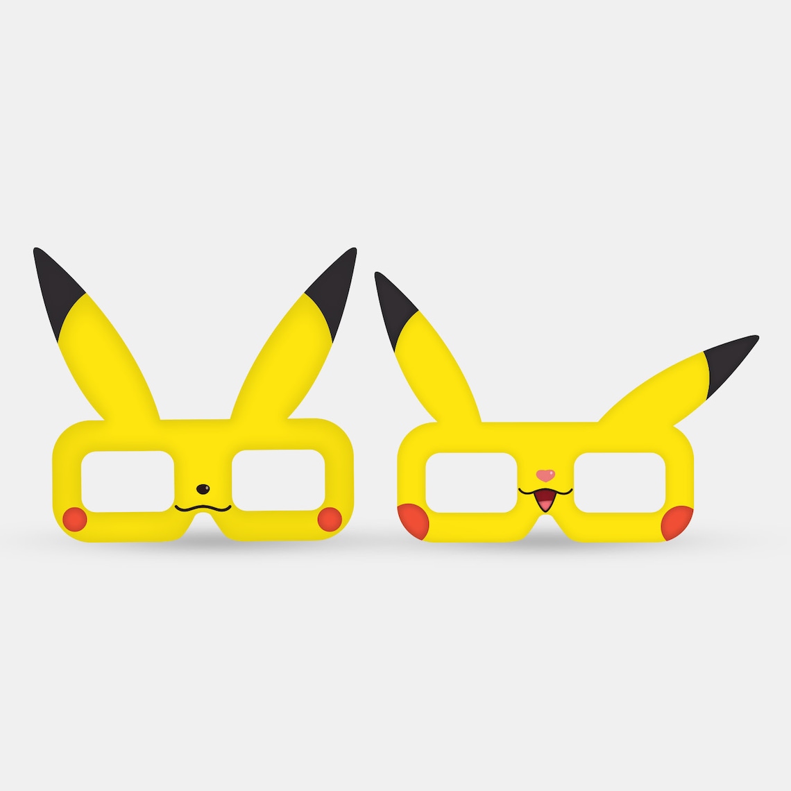 Pokemon Go V2 Printable Paper Glasses, Pikachu, Party Mask, Birthday ...