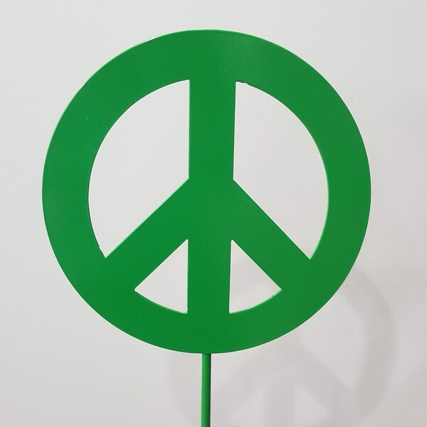 Peace Sign Yard Art Etsy